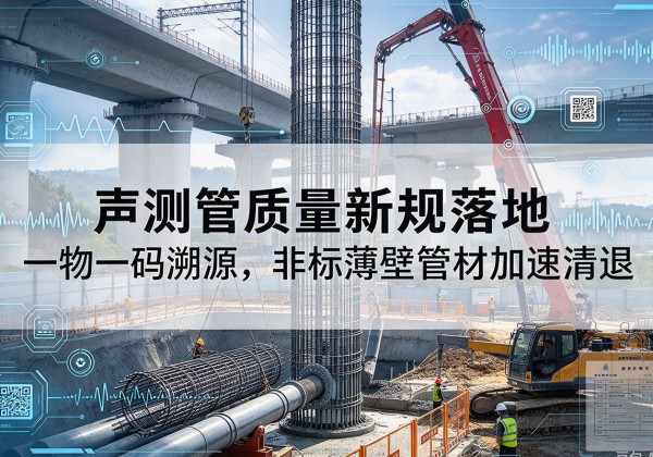 安仁声测管质量新规落地，一物一码溯源，非标薄壁管材加速清退